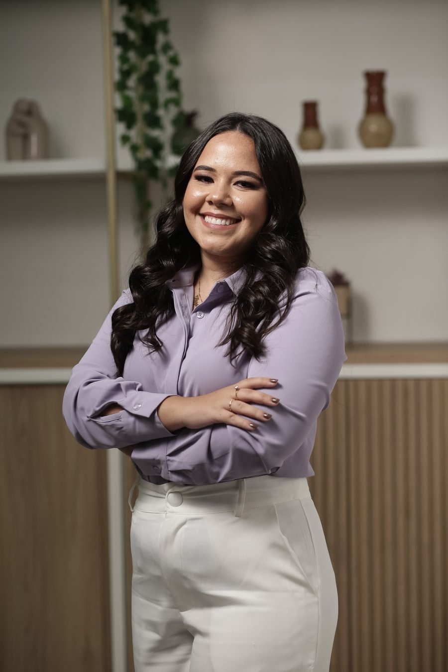 Retrato de Glênia Alves, psicóloga clínica